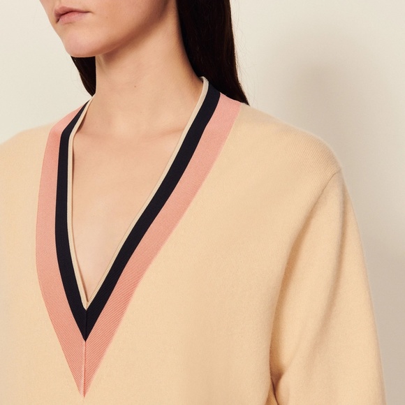 Sandro Wool and cashmere sweater T2/M - Picture 4 of 12